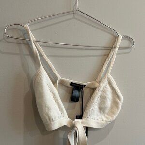 KiKi De Montparnasse Cashmere Wrap Top Bra - M/L